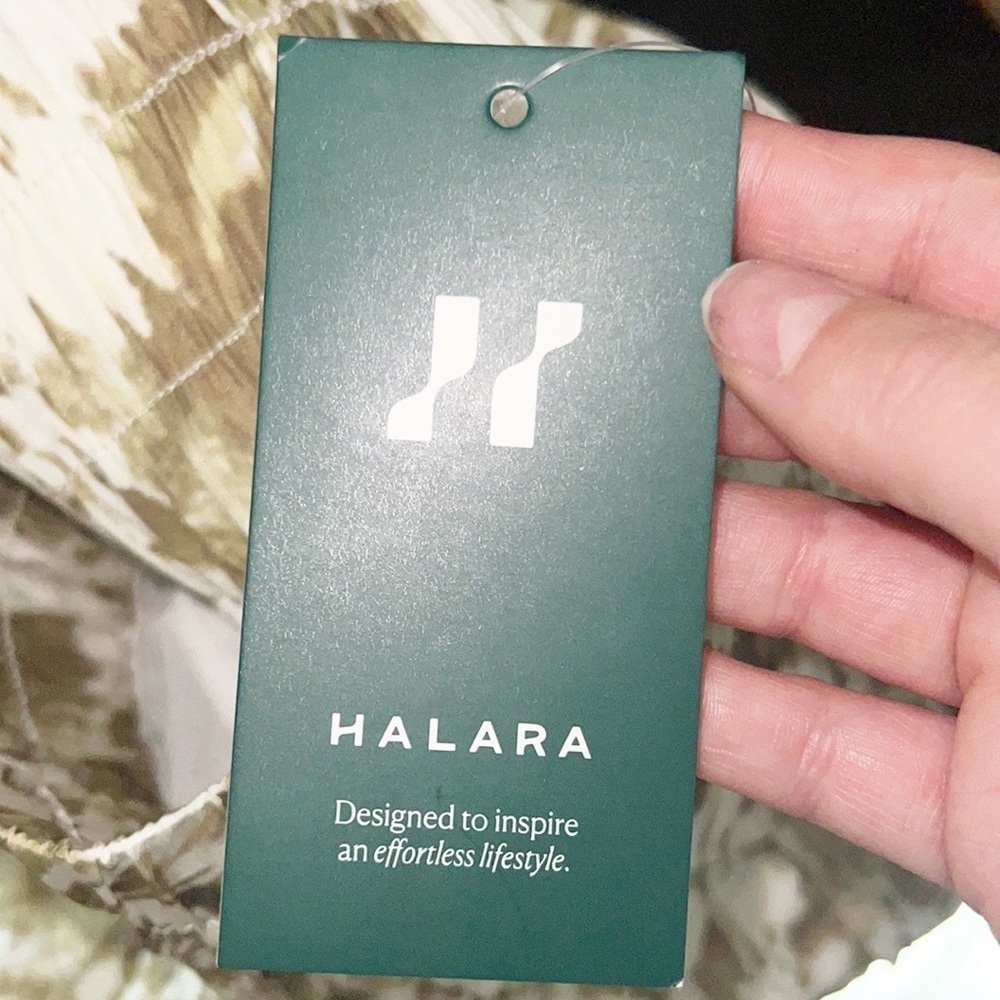 Halara Tie Dye Green And White High Waisted Lined Shorts NEW - Picture 12 of 12